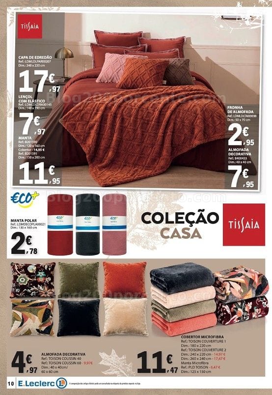 Antevisão Folheto E-LECLERC Bazar Outono Promoções de 15 setembro a 4 outubro